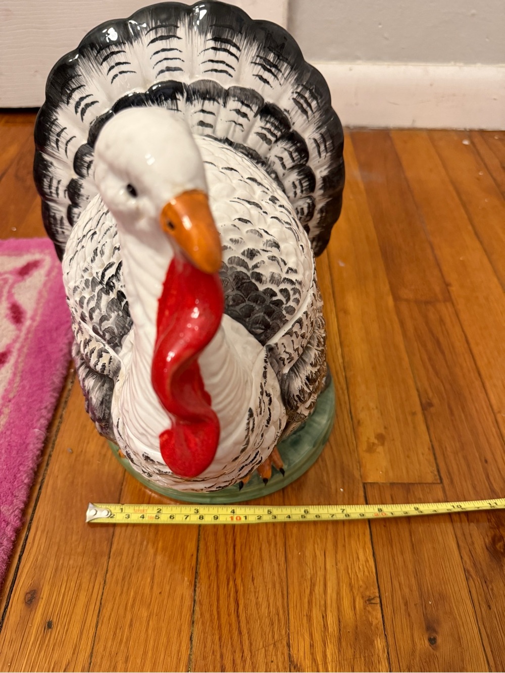 Vintage Hand Painted Italian Turkey Soup Tureen DY Bresolin Made in Italy - Picture 8 of 9